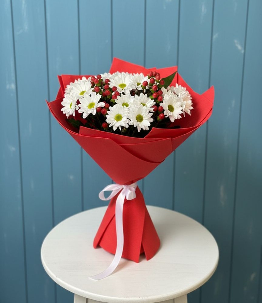 Букет цветов из: Хризантемы в Леонихе