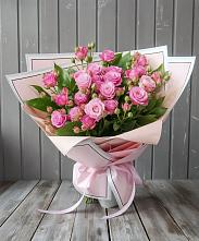 Букет Розовый кустик в Леонихе