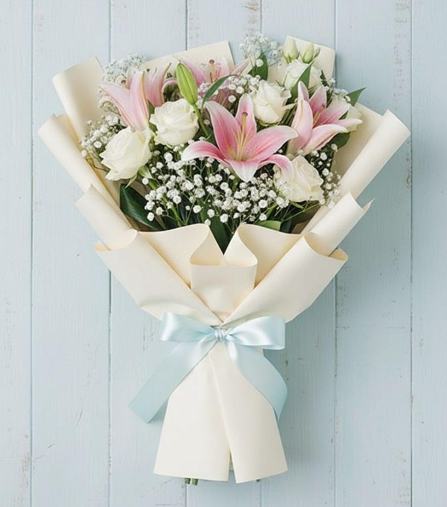 Букет цветов из: Лилии в Леонихе