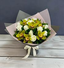 Букет цветов из:  Орхидеи и Розы в Леонихе