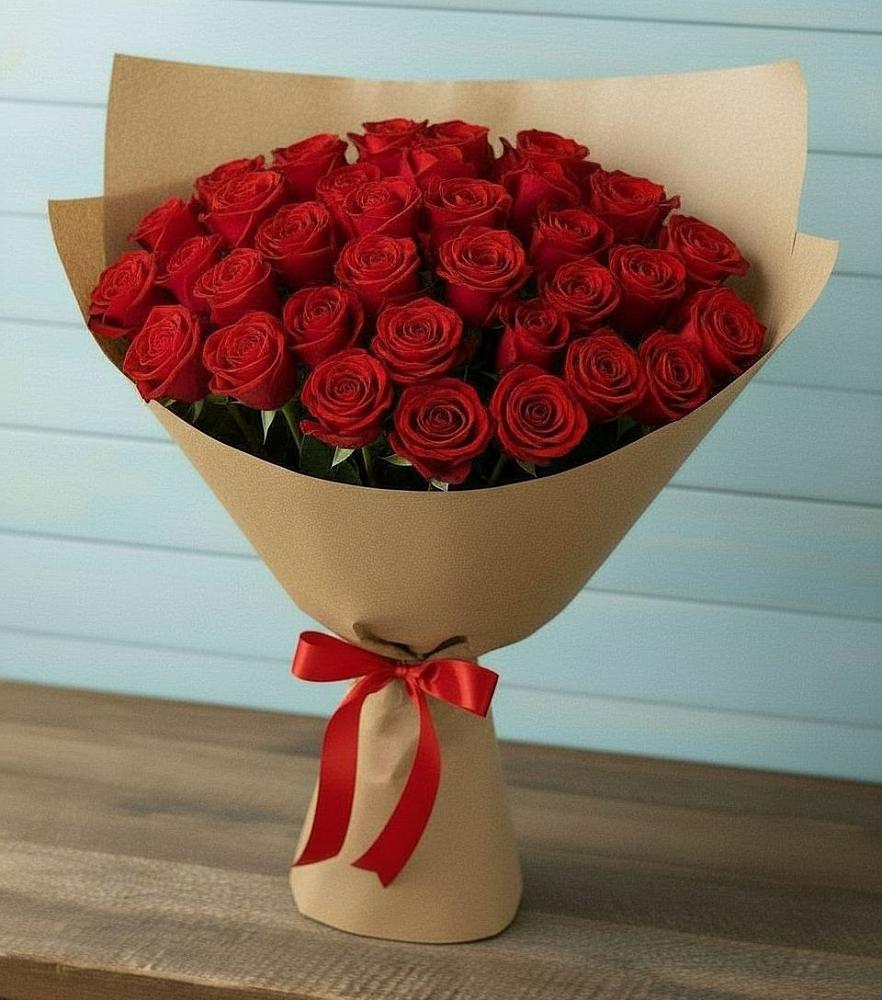Букет Красные розы Милано в Леонихе