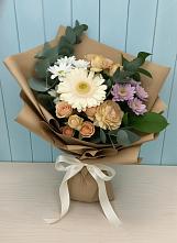 Букет цветов из:  Герберы и Хризантемы в Леонихе