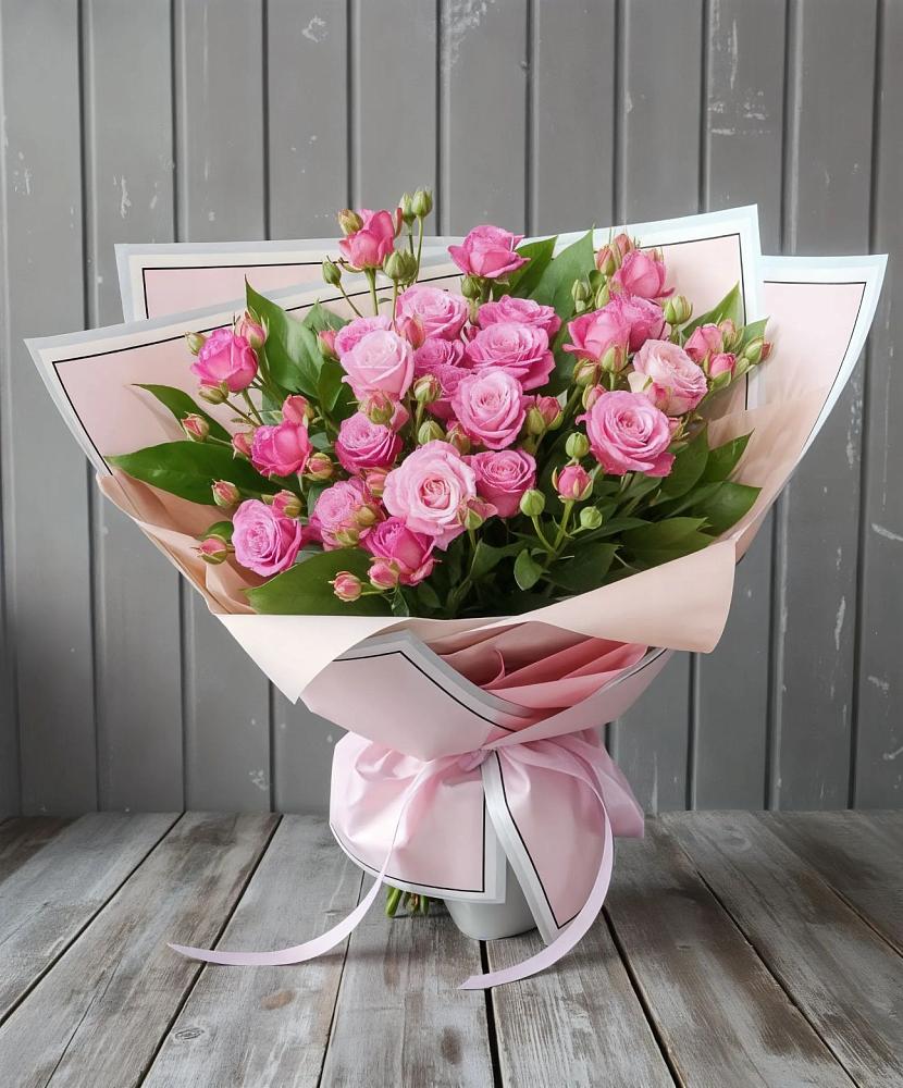 Букет Розовый кустик в Леонихе