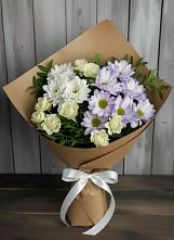Букет цветов из:  Хризантемы и Розы в Леонихе