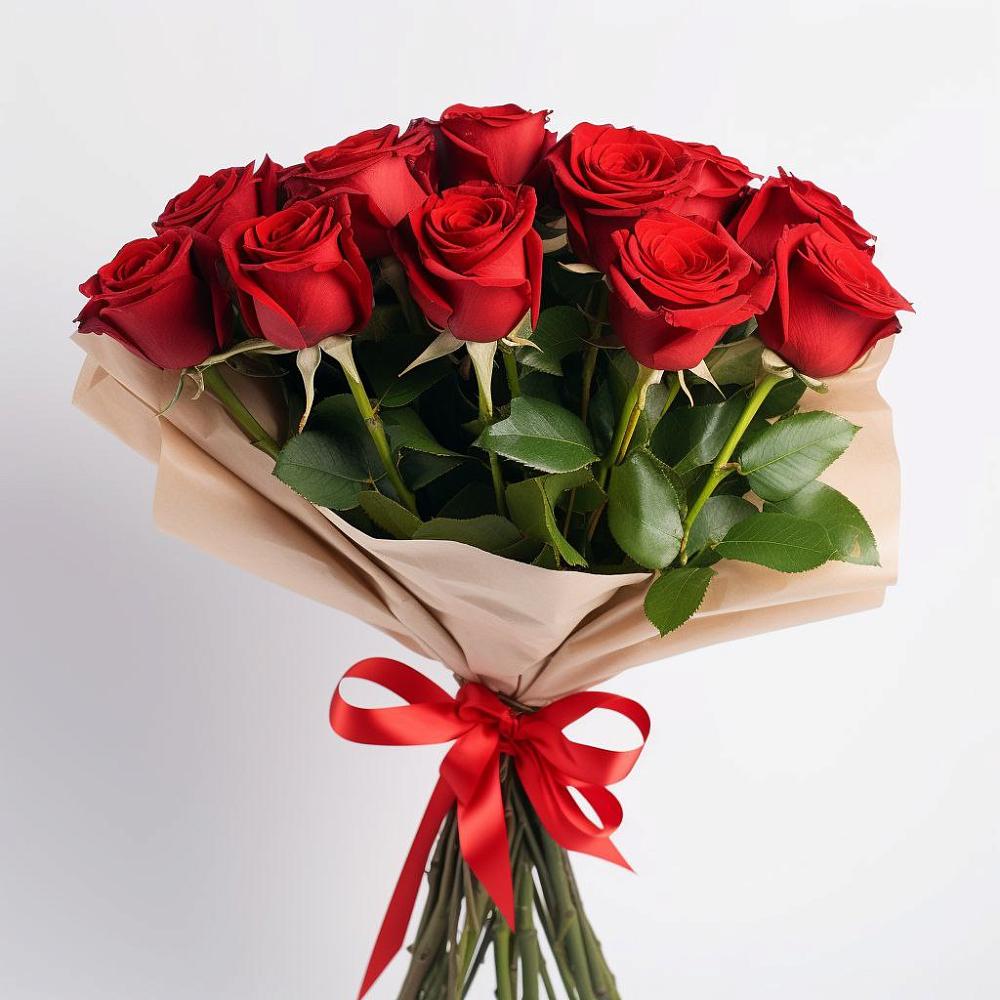 Букет 11 Красных роз Эдлесс Лав в Леонихе