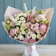 Букет цветов из:  Альстромерии и Розы в Леонихе